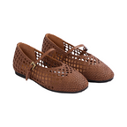 Journey –  Kyoto Handmade Horse Leather Flats – Chocolate