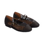 Journey –  Kyoto Handmade Horse Leather Flats – Midnight