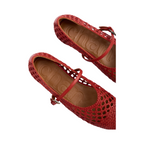 Journey –  Kyoto Handmade Horse Leather Flats – Ruby